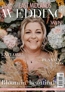 Cover of the April/May 2023 issue of Your East Midlands Wedding magazine