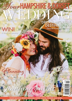 Cover of the March/April 2023 issue of Your Hampshire & Dorset Wedding magazine