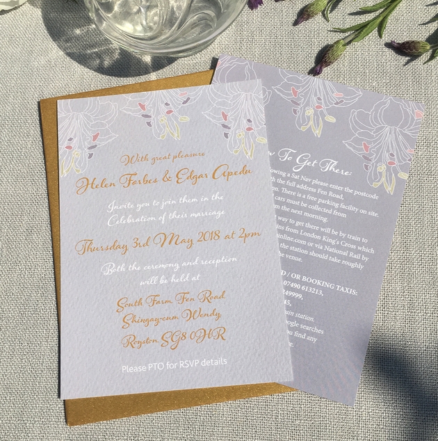 Wedding stationery wow factor on a budget: Image 1b