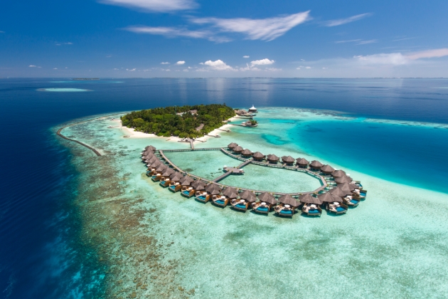 Baros Maldives from the air