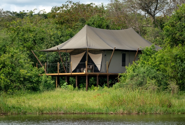 tent style accommodation in the wilderness