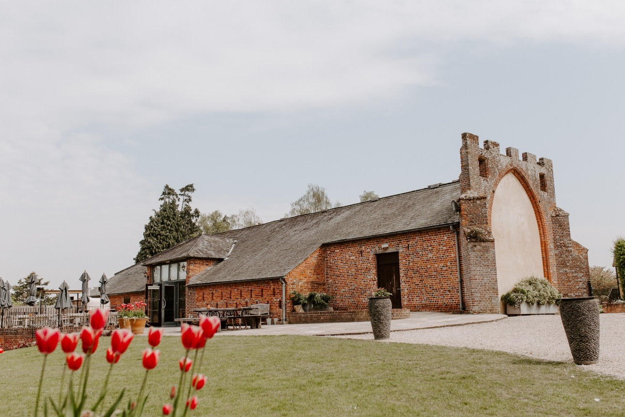brick church-looking building