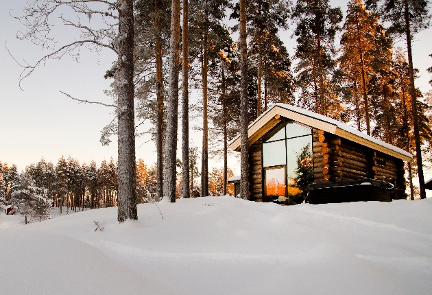 cabin in the snow 