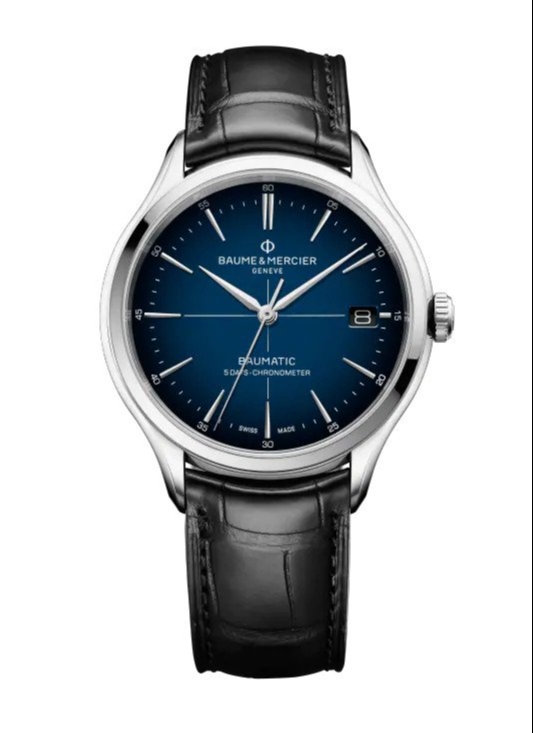 Watch Pilot - Baume & Mercier Men's Black Clifton Watch - £2,740