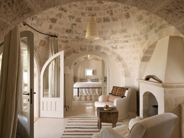 Inside shot of Masseria