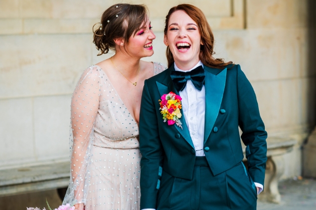 couple on their wedding day