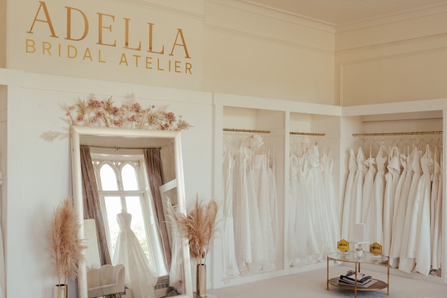 inside shot of bridal shop