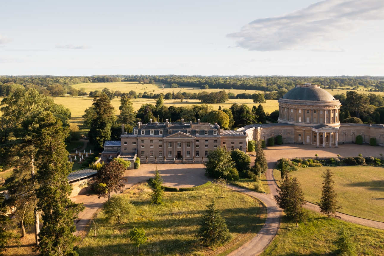 The Ickworth aerial view of estate
